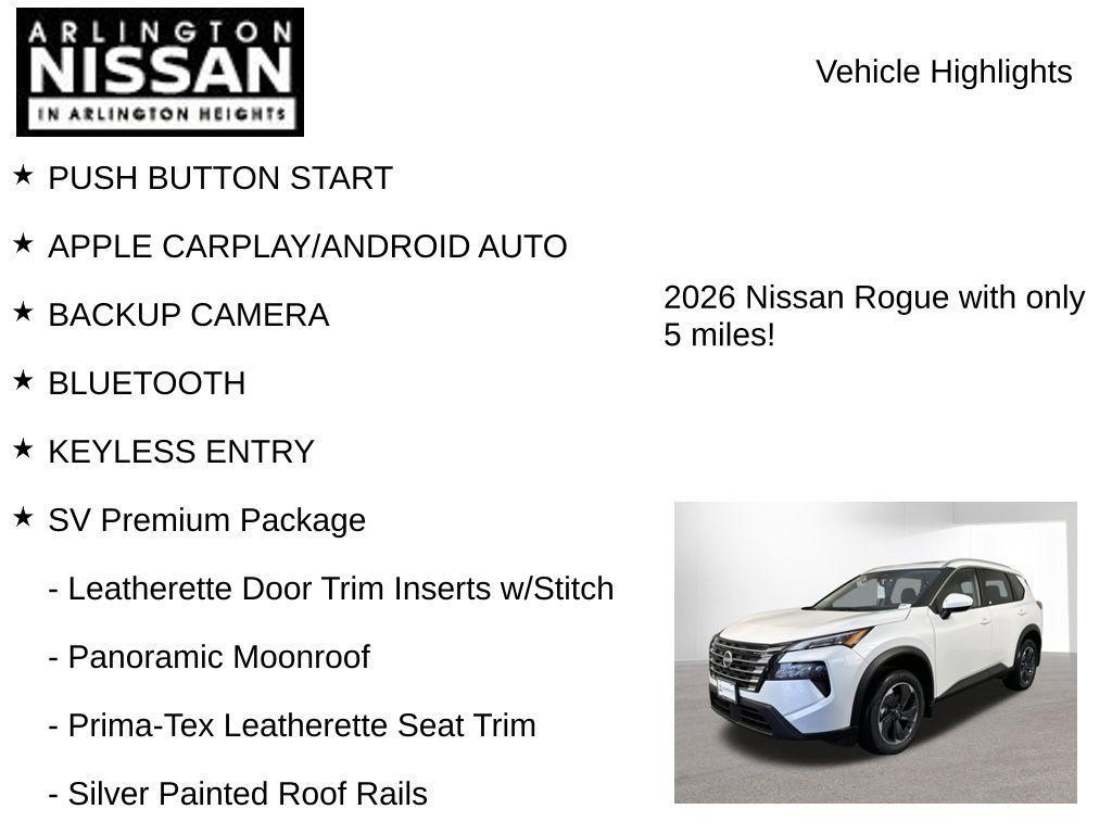 new 2026 Nissan Rogue car, priced at $29,721