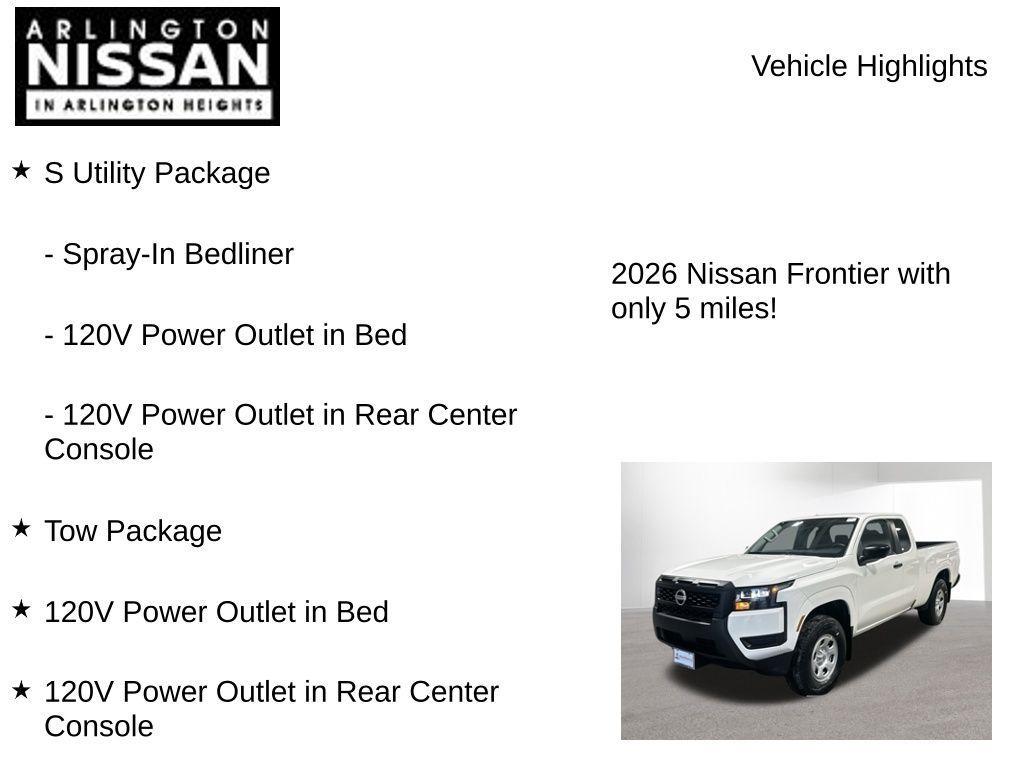 new 2026 Nissan Frontier car, priced at $33,482