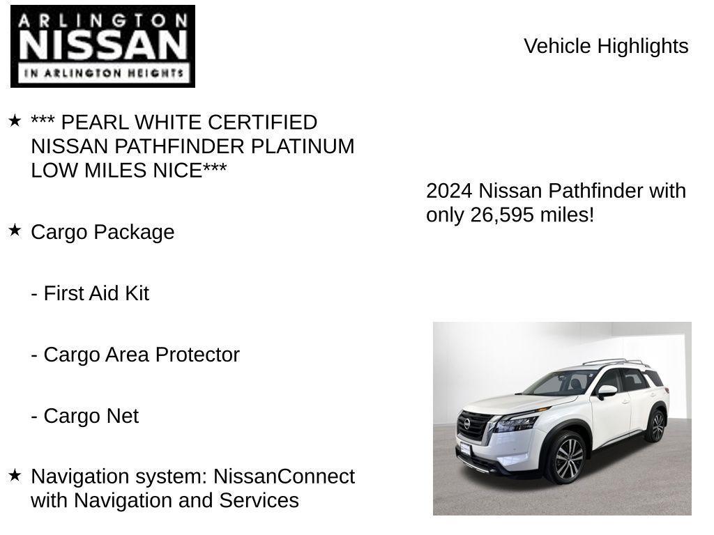 used 2024 Nissan Pathfinder car, priced at $38,997