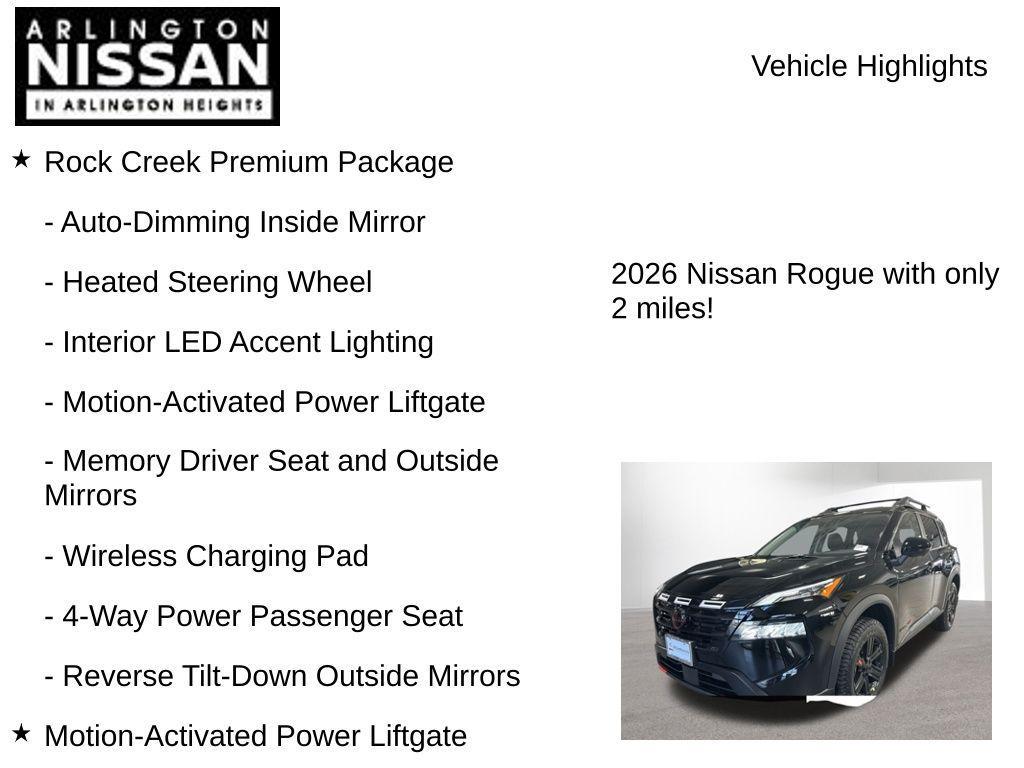 new 2026 Nissan Rogue car, priced at $30,403