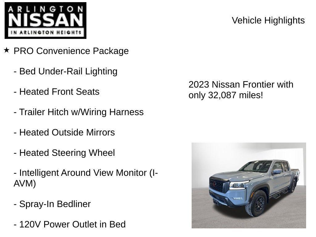 used 2023 Nissan Frontier car, priced at $36,997