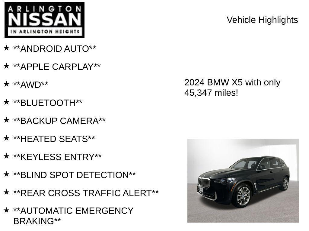 used 2024 BMW X5 PHEV car, priced at $47,697