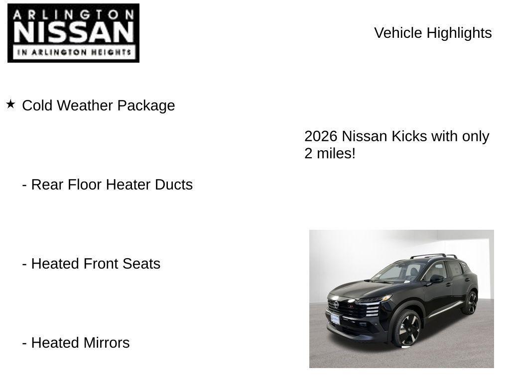 new 2026 Nissan Kicks car, priced at $27,530