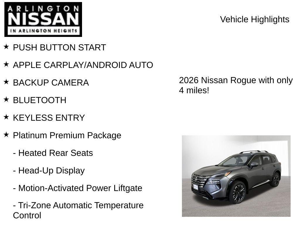 new 2026 Nissan Rogue car, priced at $36,232