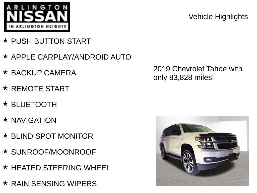 used 2019 Chevrolet Tahoe car, priced at $35,500