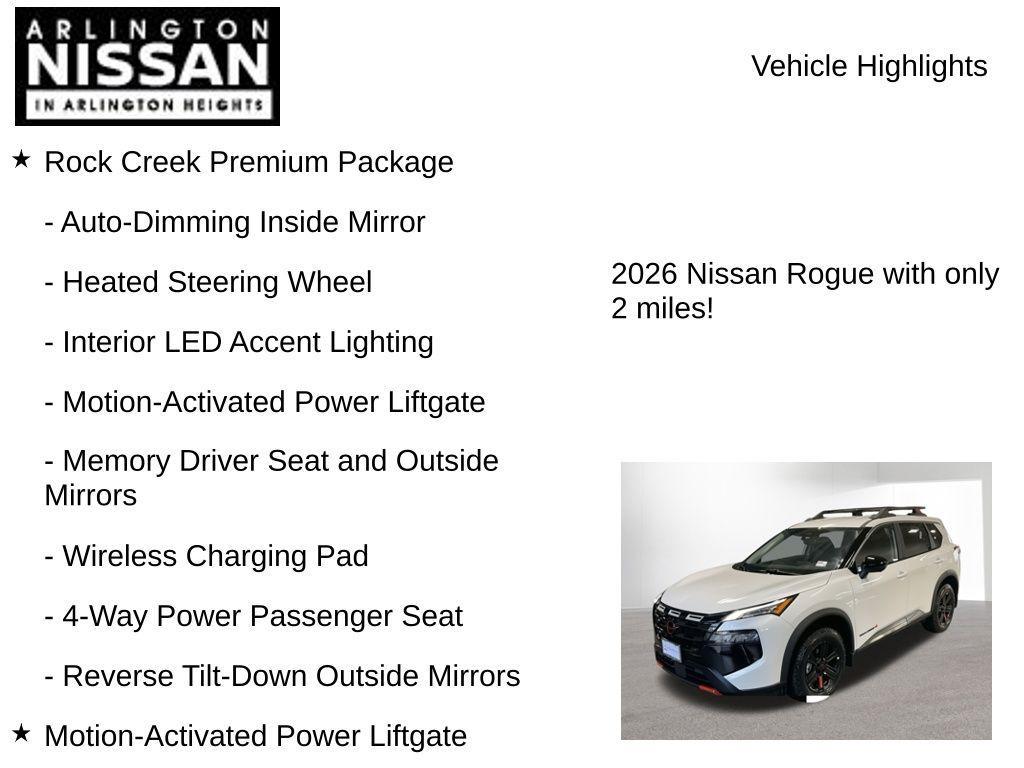 new 2026 Nissan Rogue car, priced at $30,803