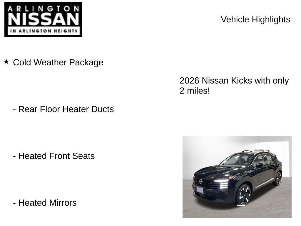 new 2026 Nissan Kicks car, priced at $28,230