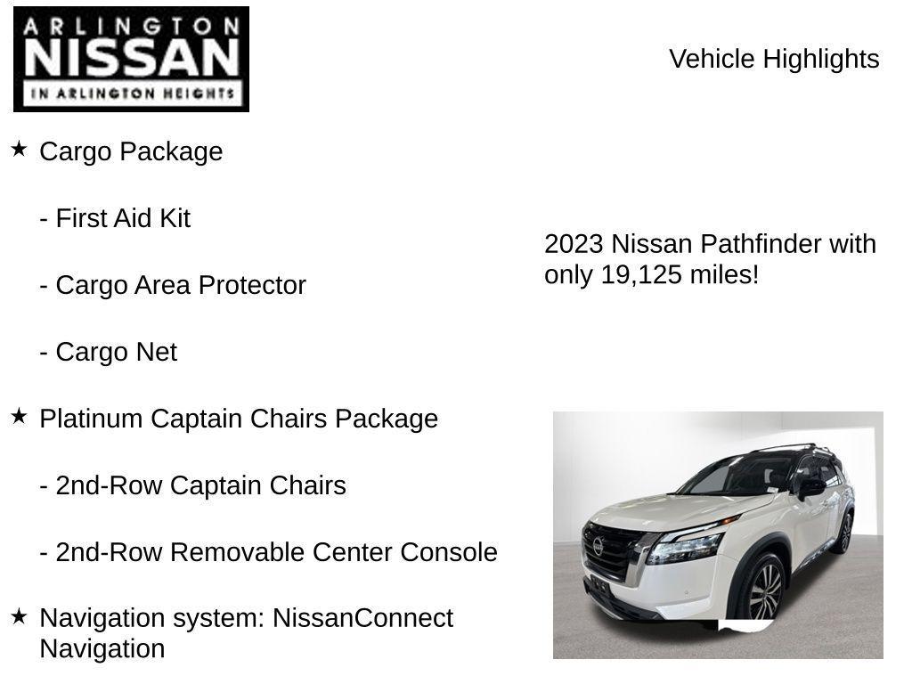 used 2023 Nissan Pathfinder car, priced at $39,897