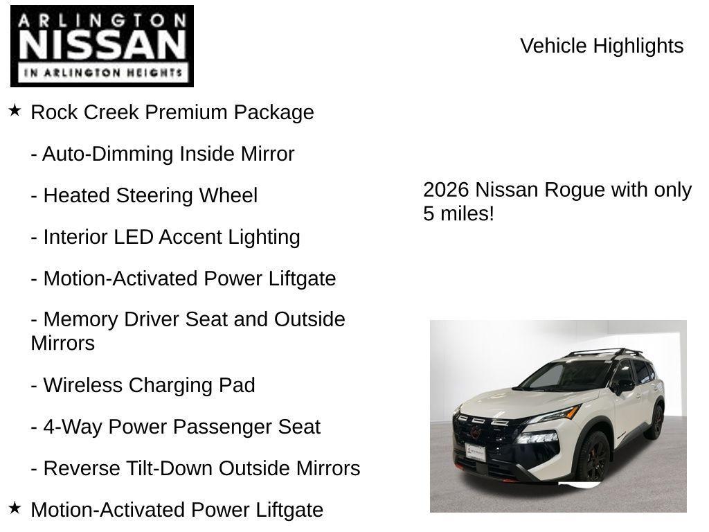 new 2026 Nissan Rogue car, priced at $30,803