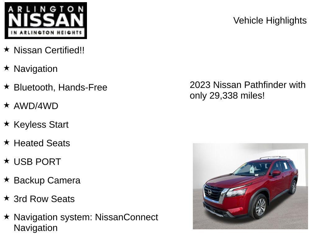 used 2023 Nissan Pathfinder car, priced at $32,797