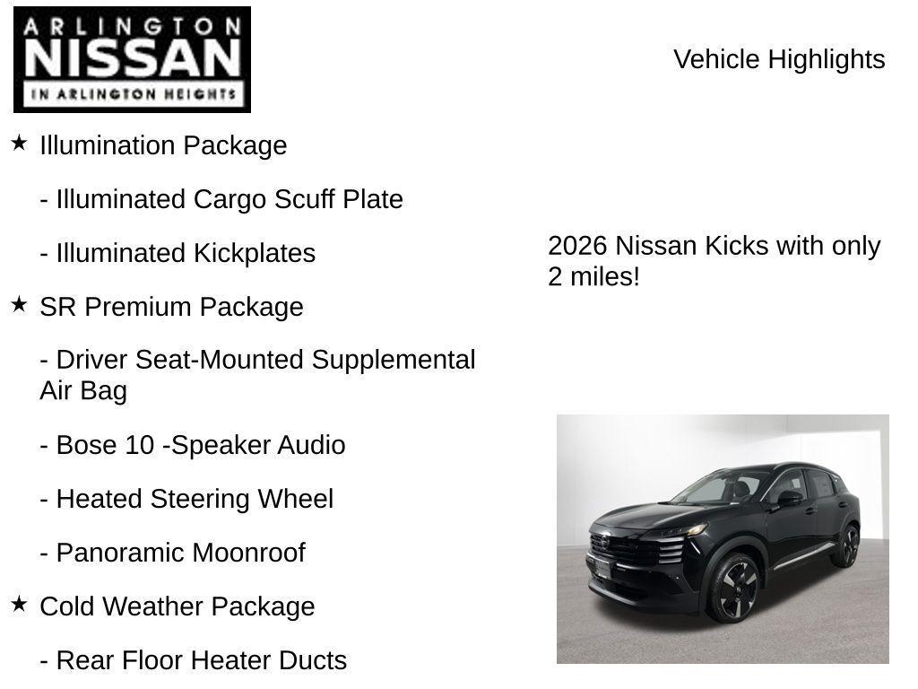new 2026 Nissan Kicks car, priced at $29,315
