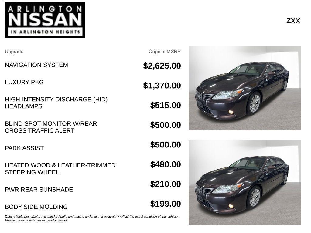 used 2013 Lexus ES 350 car, priced at $9,128