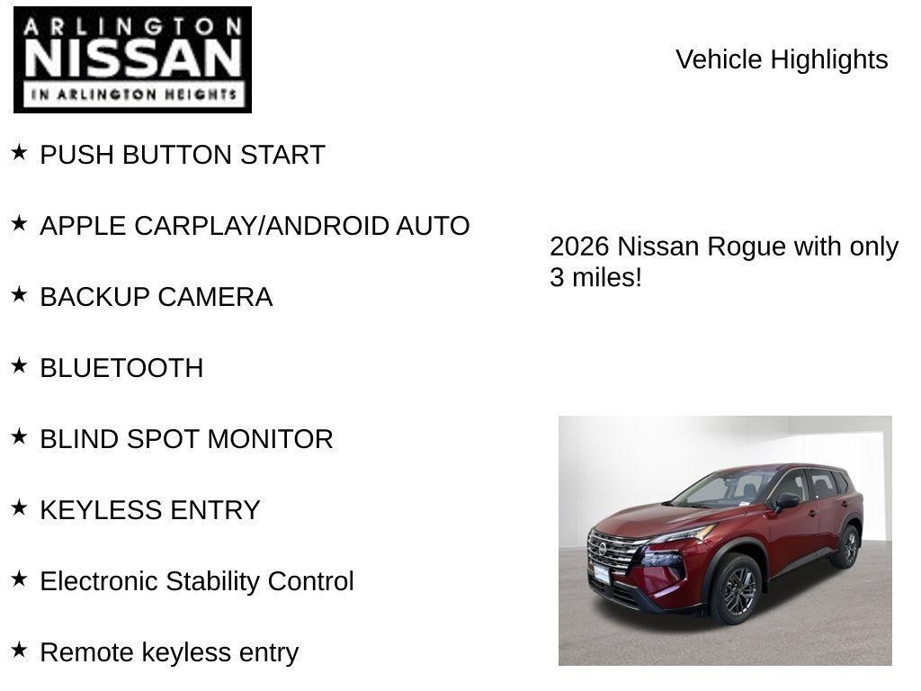 new 2026 Nissan Rogue car, priced at $26,991