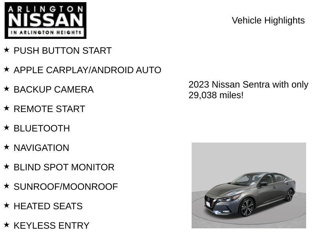 used 2023 Nissan Sentra car, priced at $20,995