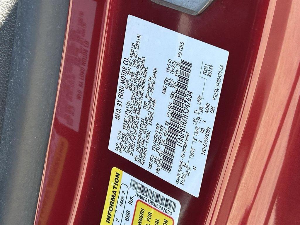 used 2017 Ford Mustang car, priced at $18,891