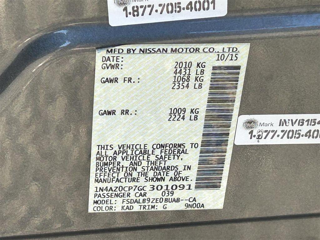 used 2016 Nissan Leaf car, priced at $6,299