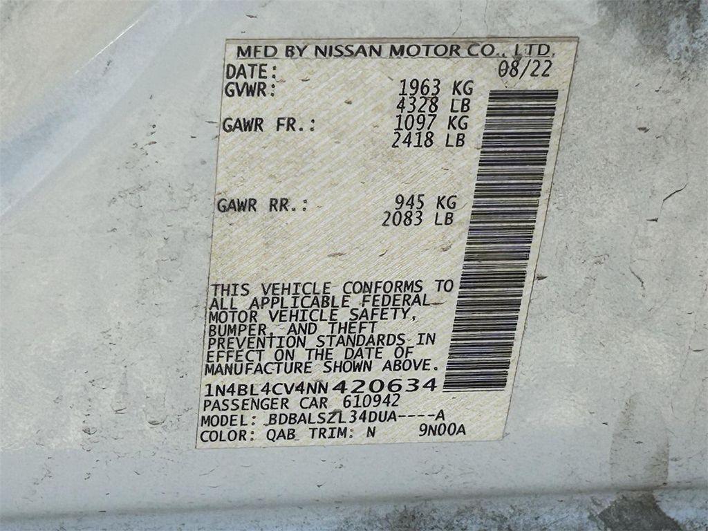 used 2022 Nissan Altima car, priced at $18,885