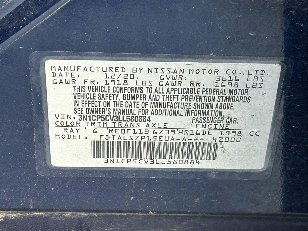 used 2020 Nissan Kicks car, priced at $12,000