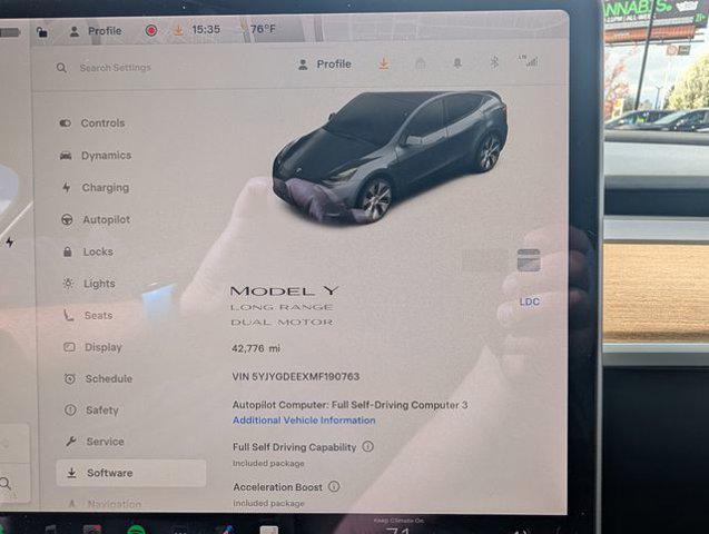 used 2021 Tesla Model Y car, priced at $30,775