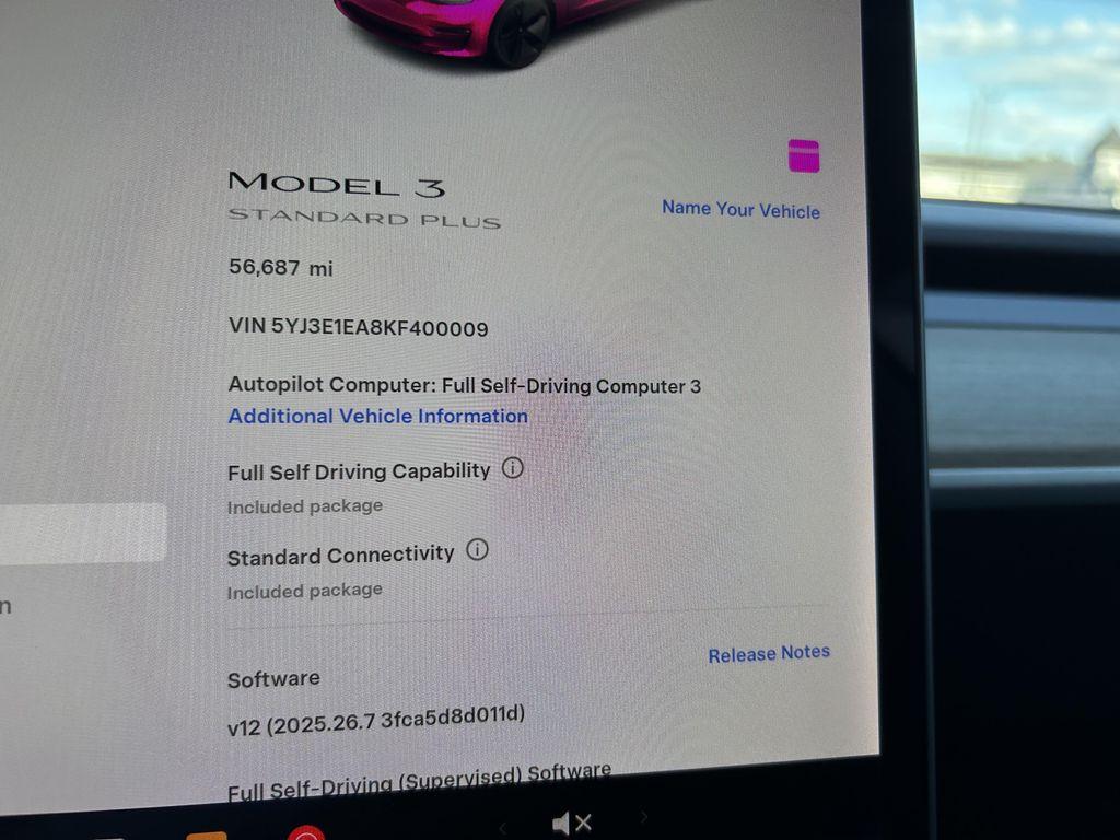 used 2019 Tesla Model 3 car, priced at $18,900