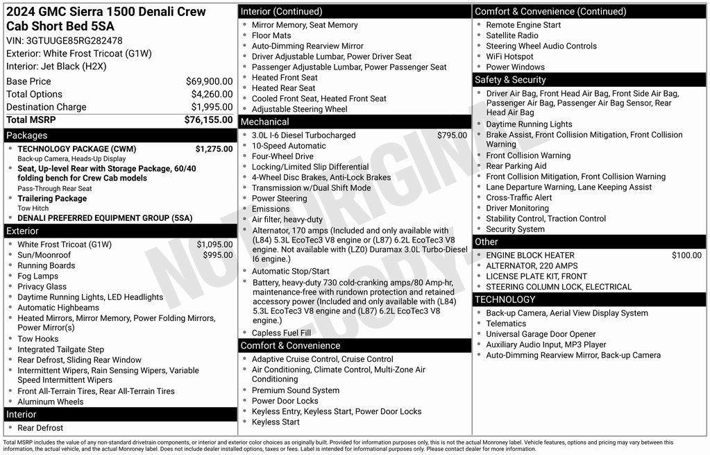 used 2024 GMC Sierra 1500 car, priced at $50,812