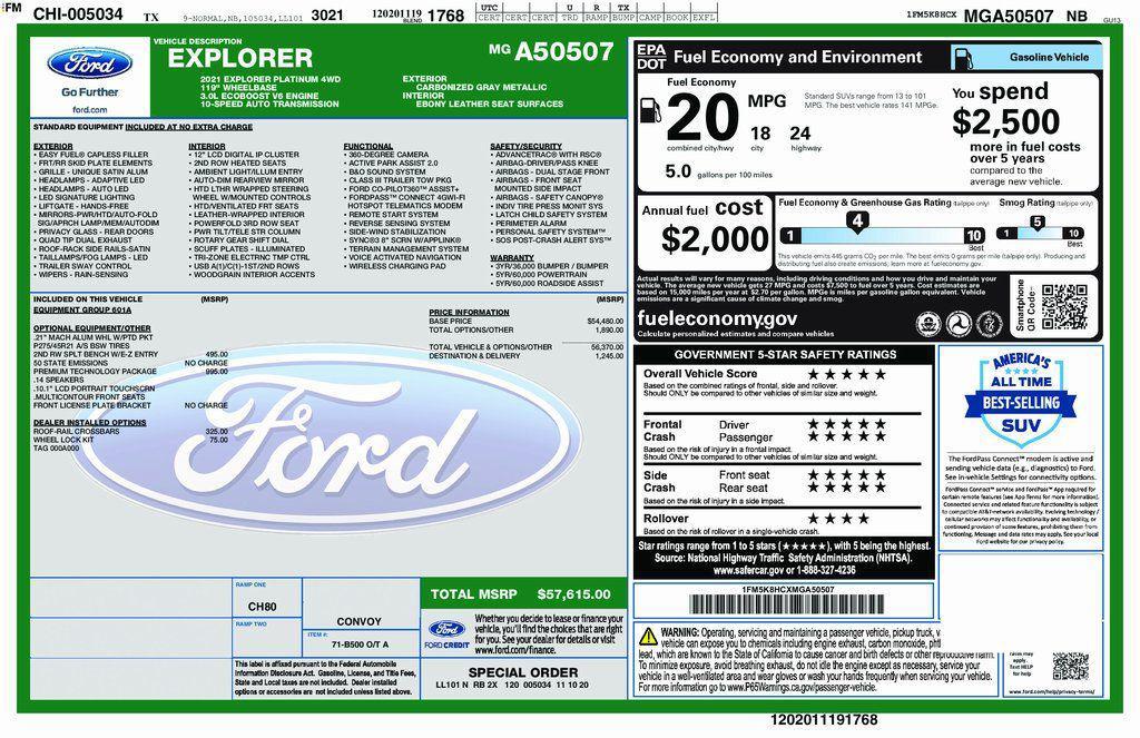 used 2021 Ford Explorer car, priced at $25,500