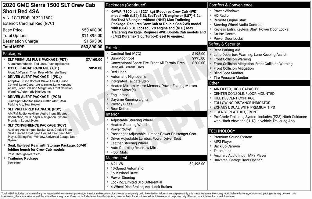 used 2020 GMC Sierra 1500 car, priced at $27,760