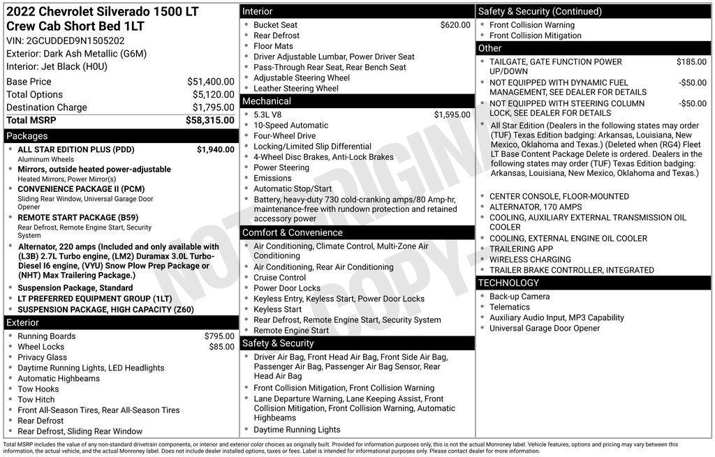 used 2022 Chevrolet Silverado 1500 car, priced at $38,421