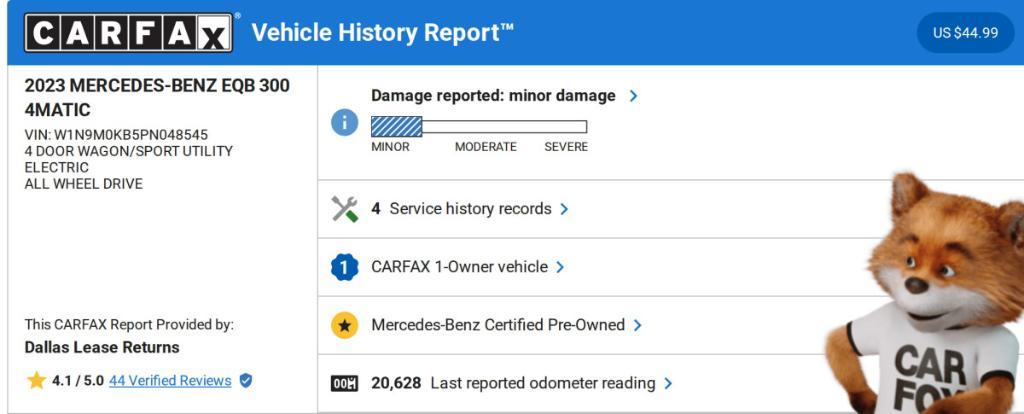 used 2023 Mercedes-Benz EQB 300 car, priced at $35,886