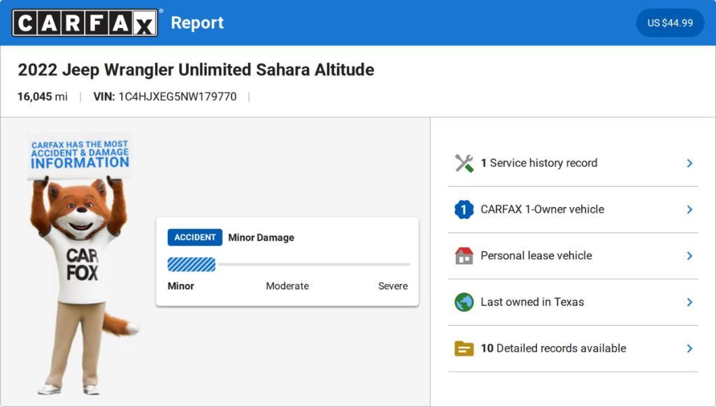 used 2022 Jeep Wrangler Unlimited car, priced at $37,787