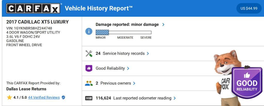 used 2017 Cadillac XT5 car, priced at $14,031