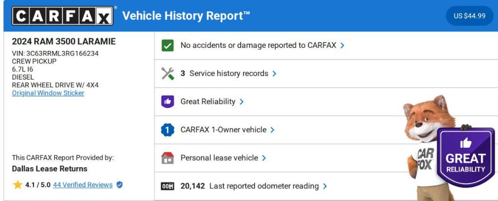 used 2024 Ram 3500 car, priced at $72,412