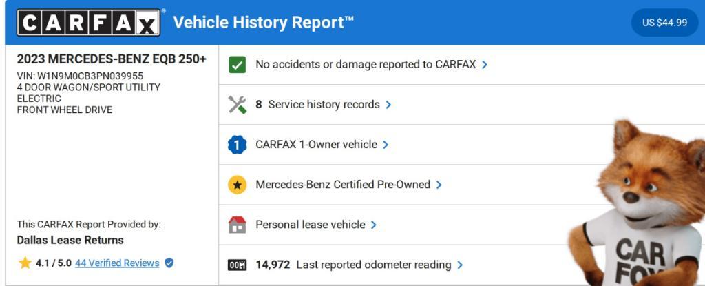 used 2023 Mercedes-Benz EQB 250 car, priced at $34,772