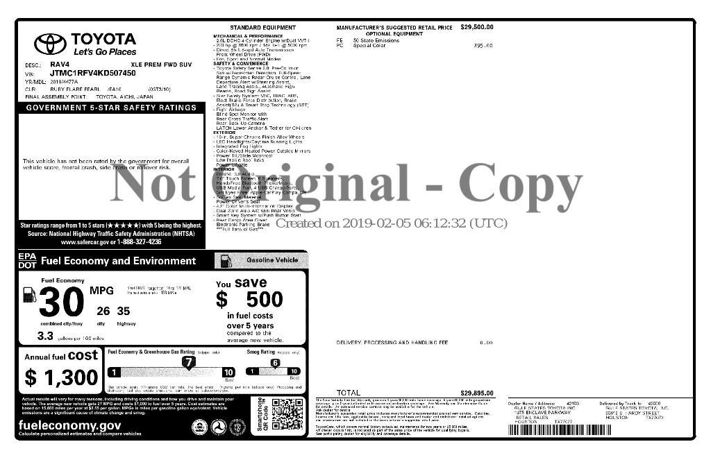 used 2019 Toyota RAV4 car, priced at $22,727