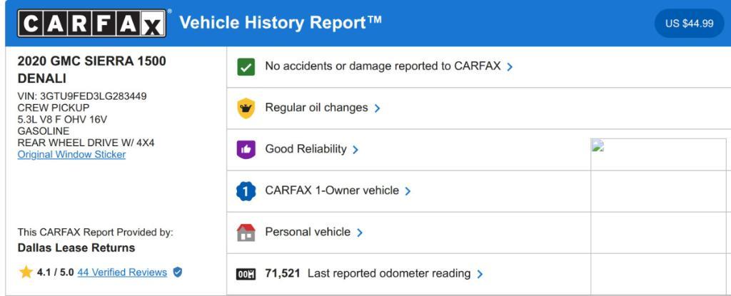 used 2020 GMC Sierra 1500 car, priced at $38,134