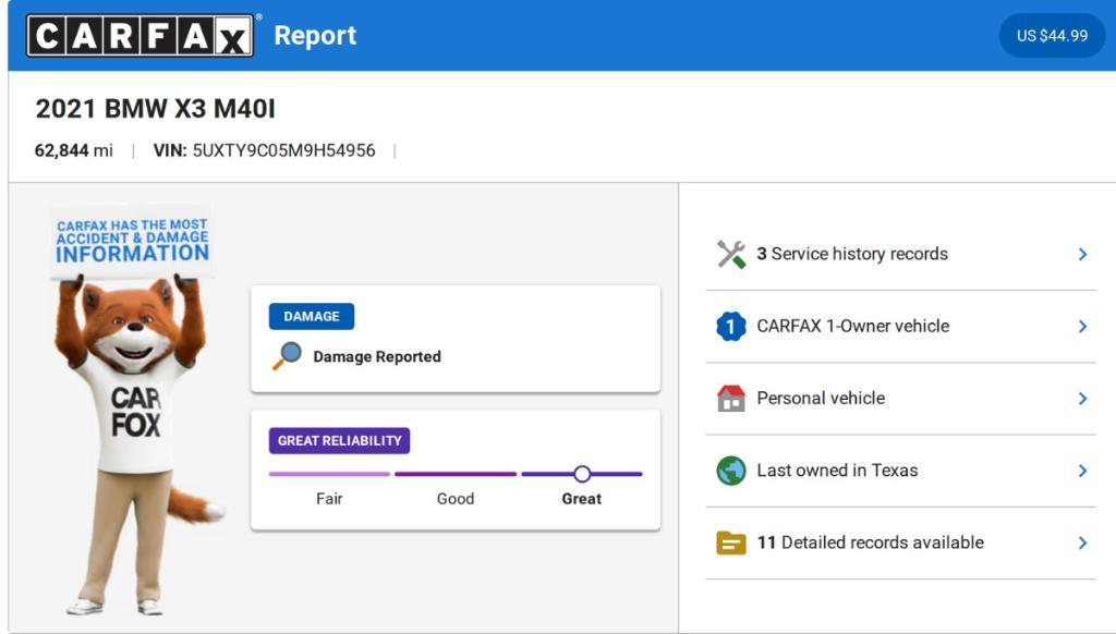 used 2021 BMW X3 car, priced at $34,334