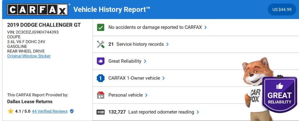 used 2019 Dodge Challenger car, priced at $14,625