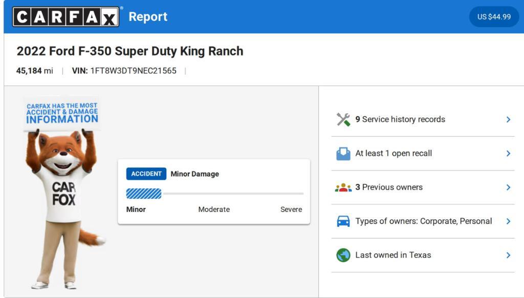 used 2022 Ford F-350 car, priced at $71,234