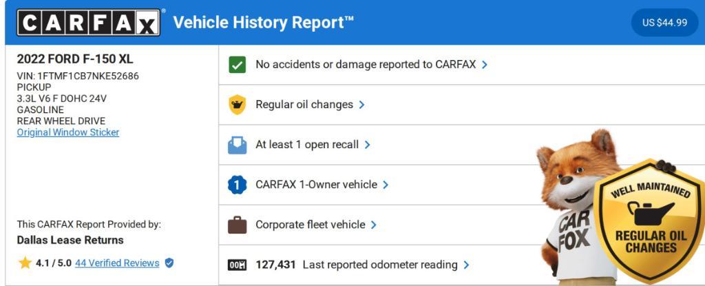 used 2022 Ford F-150 car, priced at $13,235