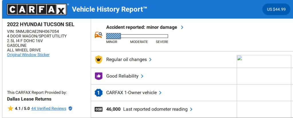 used 2022 Hyundai Tucson car, priced at $20,987