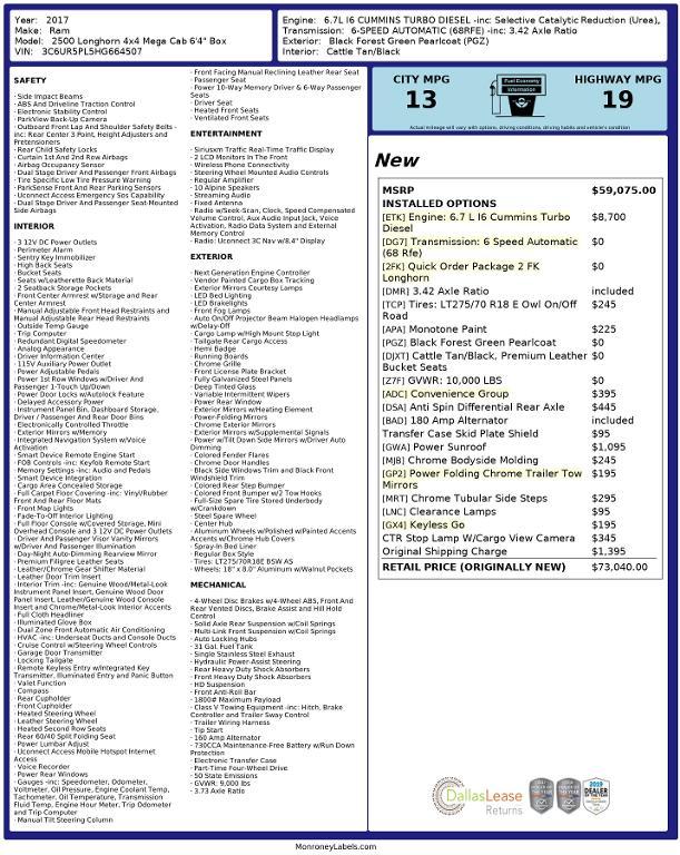 used 2017 Ram 2500 car, priced at $32,588