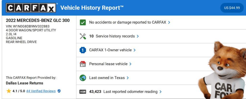 used 2022 Mercedes-Benz GLC 300 car, priced at $27,860