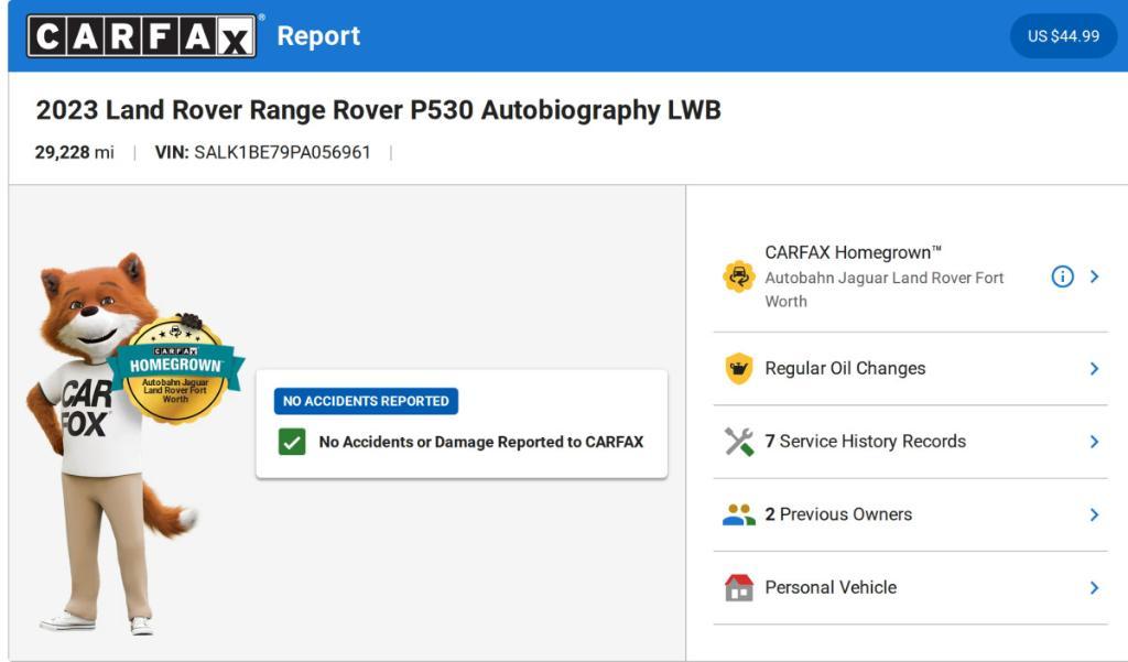 used 2023 Land Rover Range Rover car, priced at $108,979