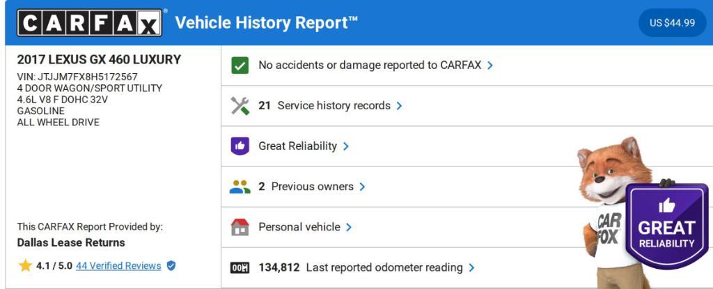 used 2017 Lexus GX 460 car, priced at $27,759