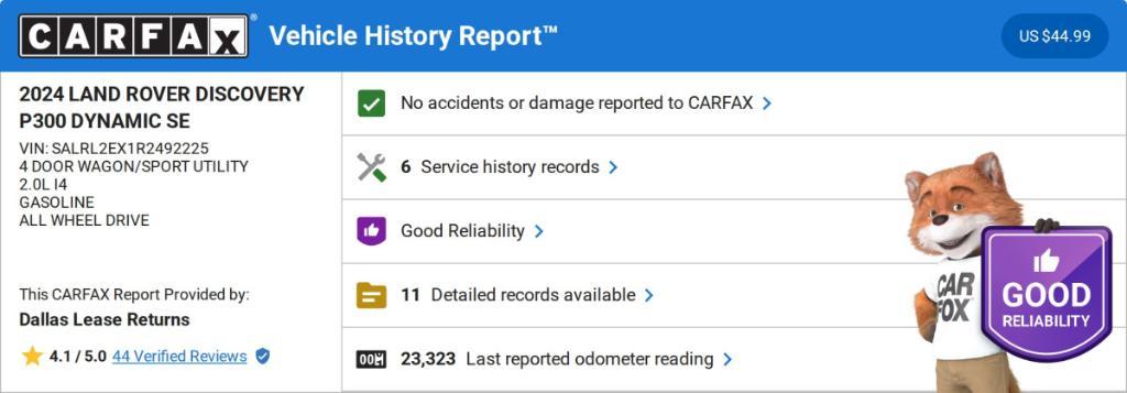 used 2024 Land Rover Discovery car, priced at $44,832