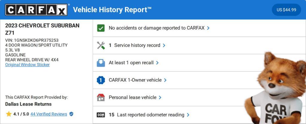 used 2023 Chevrolet Suburban car, priced at $51,705