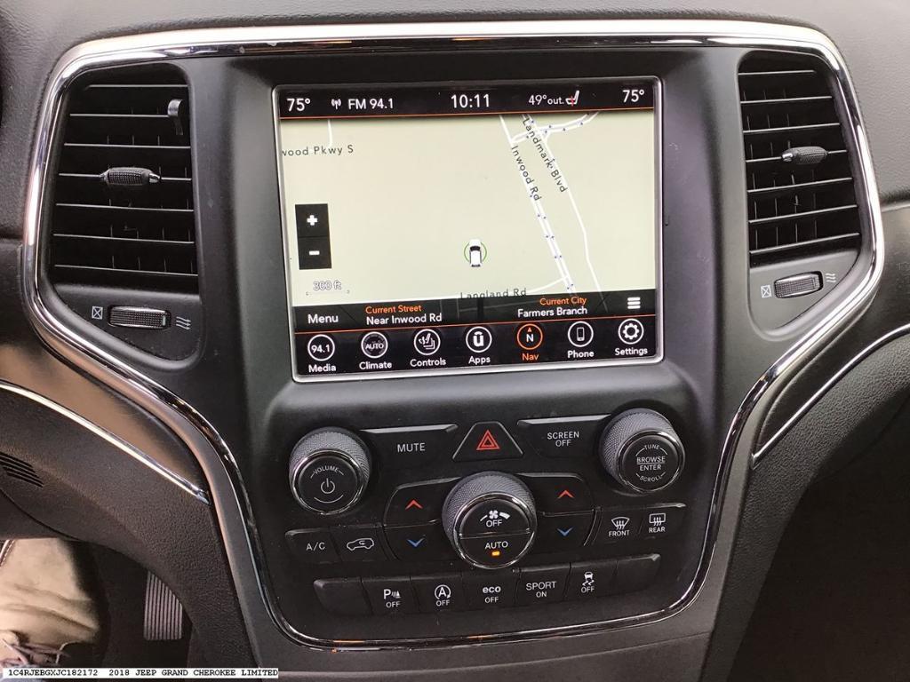 used 2018 Jeep Grand Cherokee car, priced at $19,875