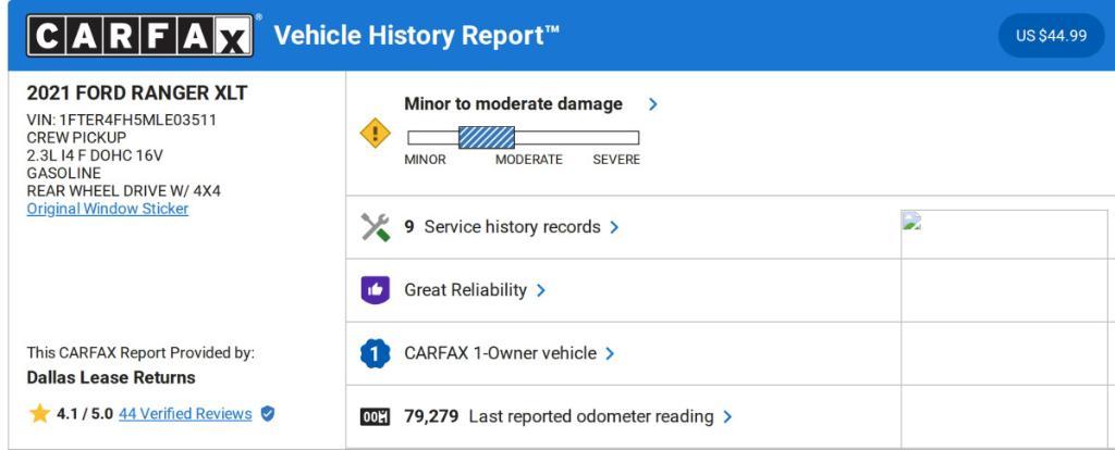 used 2021 Ford Ranger car, priced at $25,869