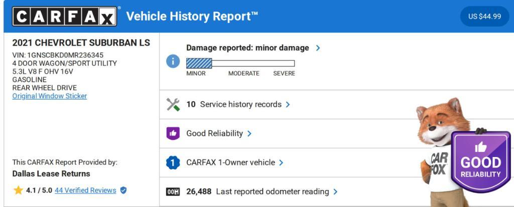 used 2021 Chevrolet Suburban car, priced at $41,266