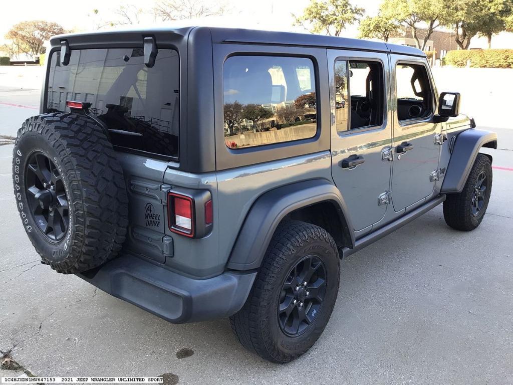 used 2021 Jeep Wrangler Unlimited car, priced at $26,275